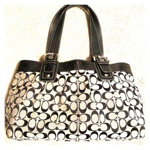 Coach - Large Signature pleated tote